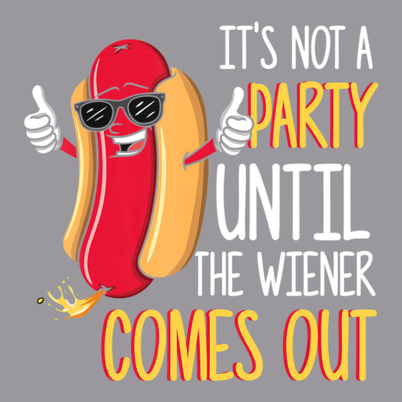 It's Not A Party Until The Wiener Comes Out Hot Dog Adjustable Baseball Cap by Konlasa6638 | Artistshot