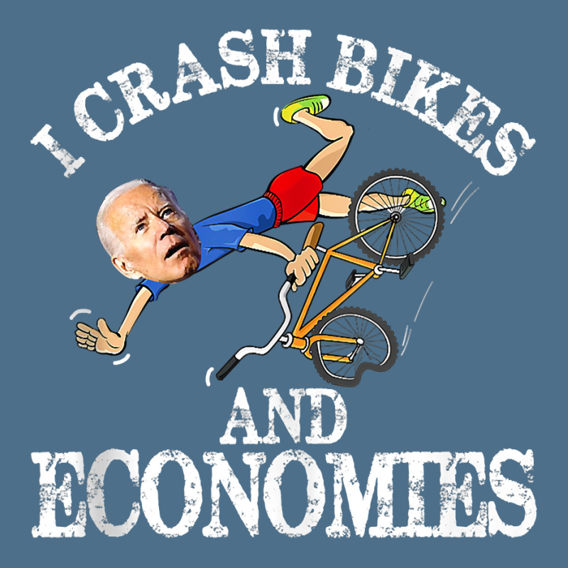 Joe Biden Falling Off Bike I Crash Bikes And Economies Tank Top Dyed Cap | Artistshot