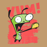 Invader Zim Gir Screaming Yum! Taco Portrait Urban Heavy T-shirt | Artistshot