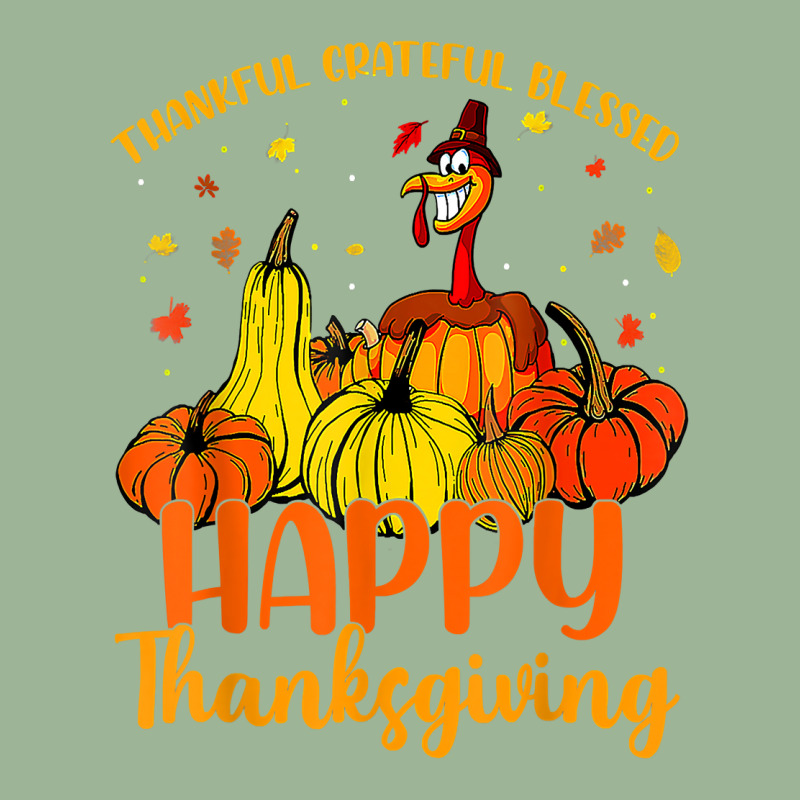 Thankful Grateful Blessed Happy Thanksgiving Pilgrim Turkey T Shirt Urban Pullover Hoodie | Artistshot