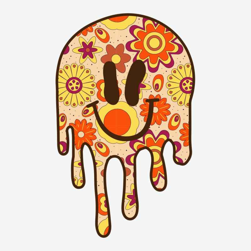 Daisy Smiley Drip Groovy Urban Pullover Hoodie | Artistshot