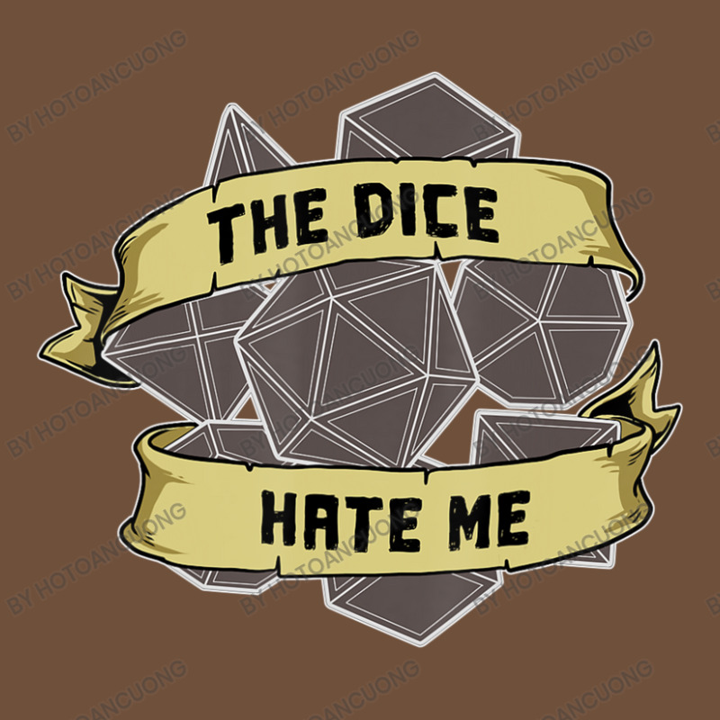 Retro The Dice Hate Me 20 Sided Tabletop Role Play Leatherette Tumbler | Artistshot