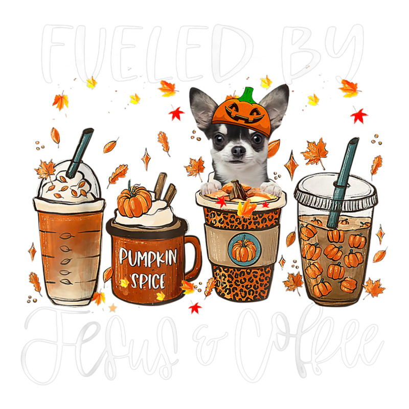 Fall Coffee Pumpkin Spice Latte Iced Autumn Chihuahua Bomber Jacket | Artistshot