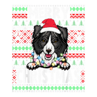 Border Collie Christmas Lights Dog Lovers Xmas Pajama Bomber Jacket | Artistshot