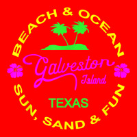 Ocean & Beach Galveston Island Texas Vacation Black T Shirt Bomber Jacket | Artistshot