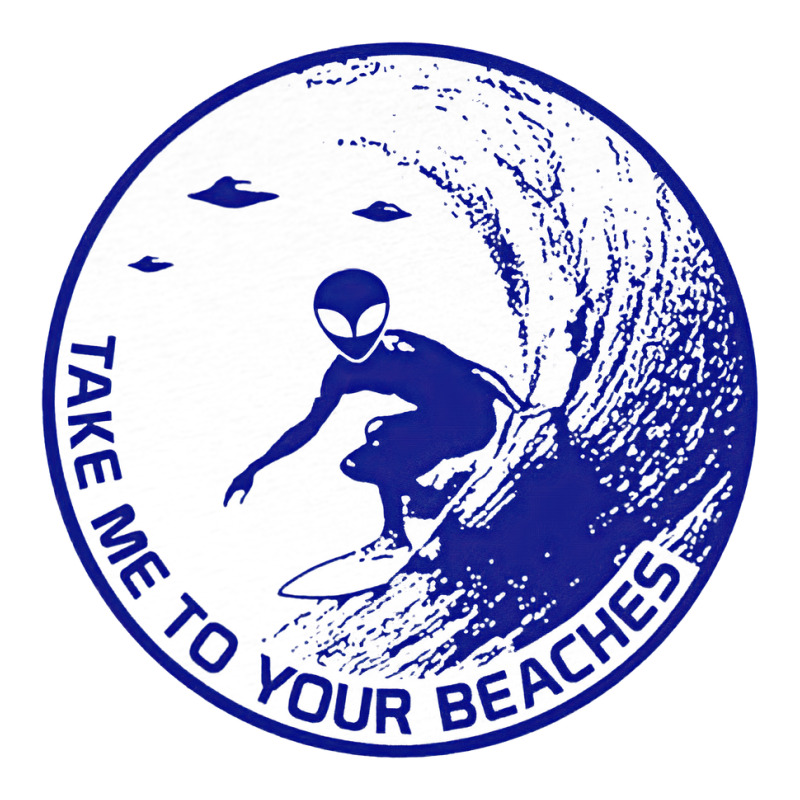 Surfing, Alien Surf, Surfboard Longboard, Days Of Take Me To Your Beac Bomber Jacket | Artistshot