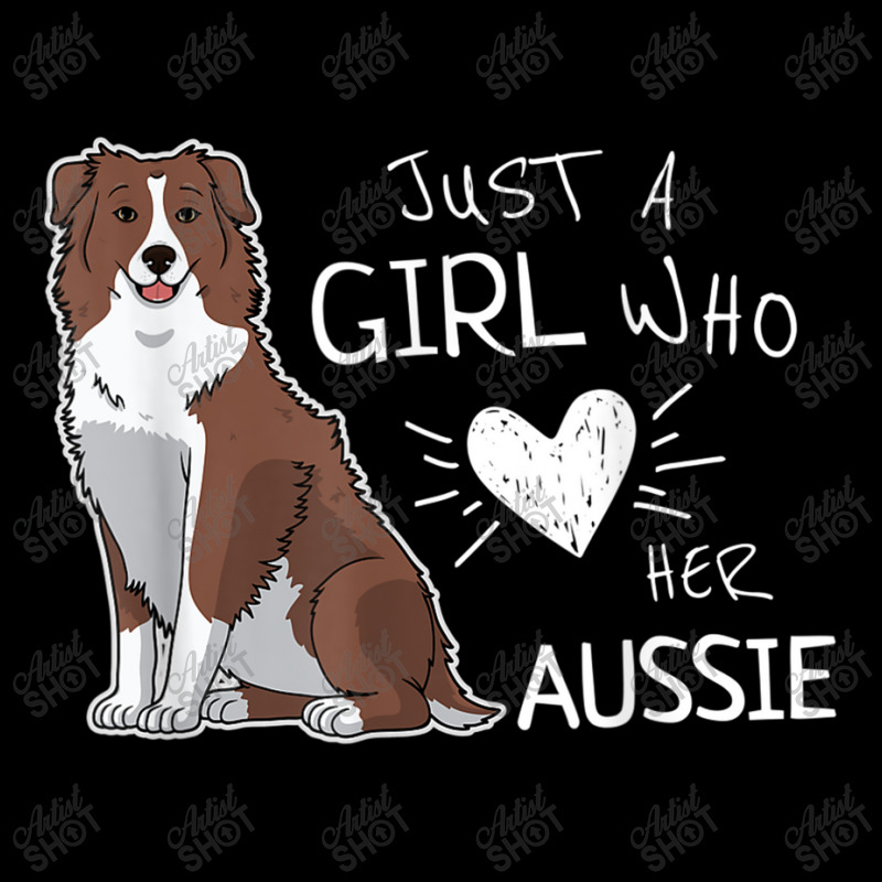 Just A Girl Who Loves Her Australian Shepherd Dog Puppy Love Visor hat by Juan-Design | Artistshot