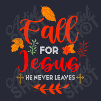 Fall For Jesus He Never Leaves Autumn Christian Prayers Day Gift Pom Pom Beanie | Artistshot