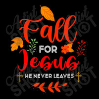 Fall For Jesus He Never Leaves Autumn Christian Prayers Day Gift Mesh Back Trucker Hat | Artistshot