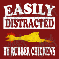 Easily Distracted By Rubber Chickens  Funny Gift Snapback Trucker Cap | Artistshot