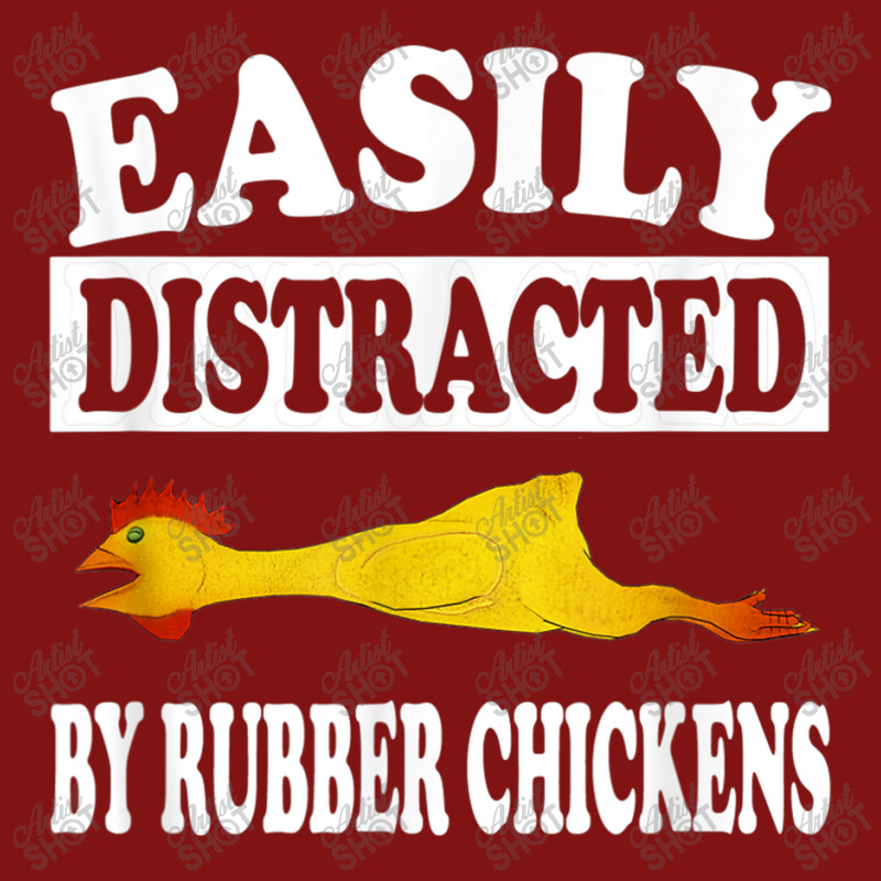 Easily Distracted By Rubber Chickens  Funny Gift Snapback Trucker Cap by AntoineDesign | Artistshot