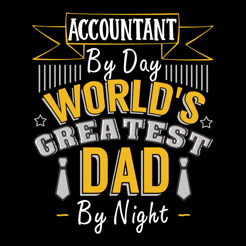 Accountant By Day World's Createst Dad By Night T Shirt Cropped Hoodie | Artistshot
