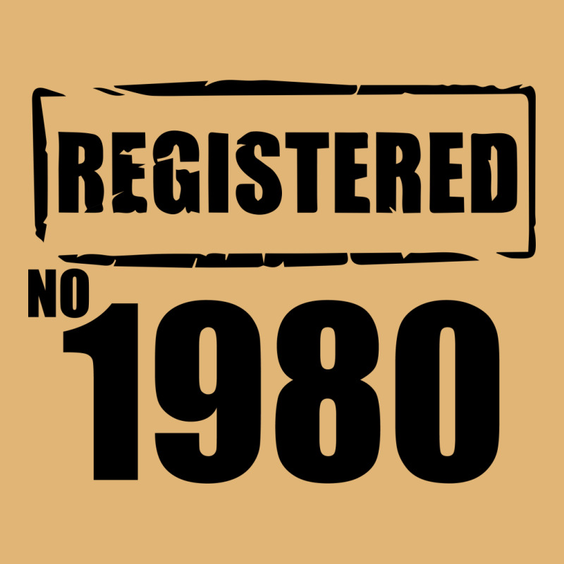 Registered No 1980 Vintage Hoodie | Artistshot