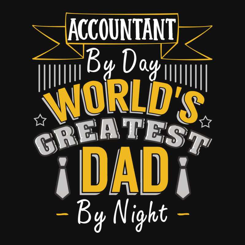 Accountant By Day World's Createst Dad By Night T Shirt Face Mask Rectangle | Artistshot