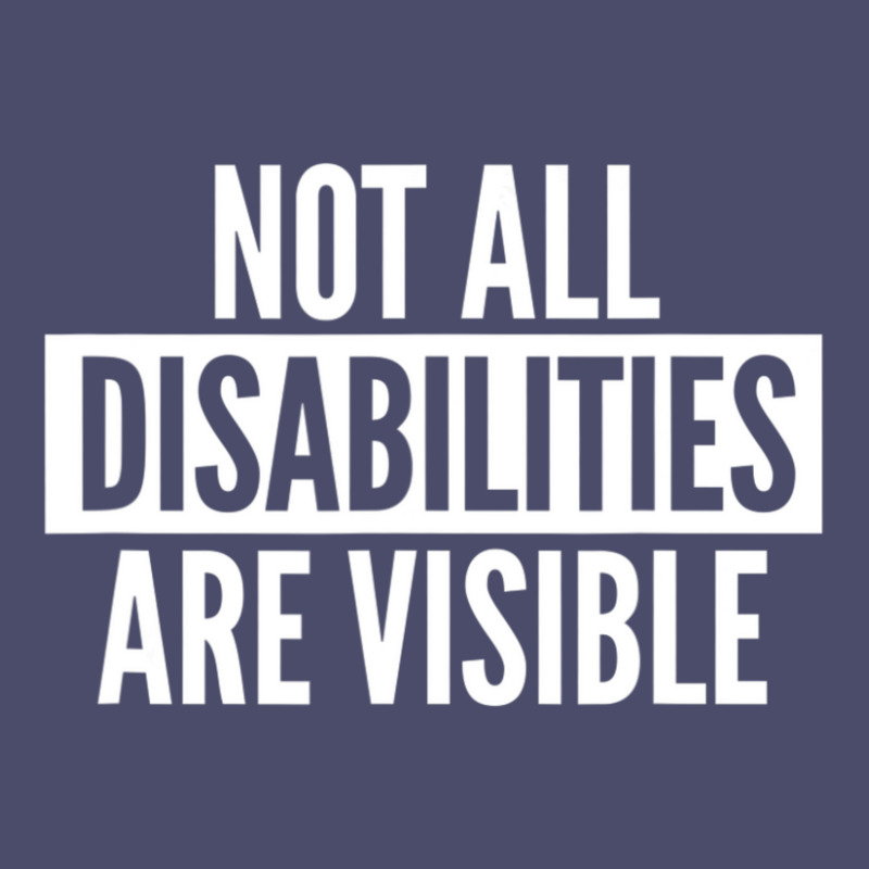 Not All Disabilities Are Visible Adjustable Baseball Cap by cm-arts | Artistshot