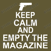 Keep Calm And Empty The Magazine Vintage Hoodie | Artistshot