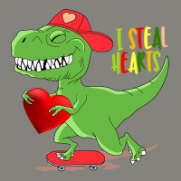 I Steal Hearts Tshirt Valentines Day Dinosaur Boys Kid (34) Dyed Cap | Artistshot