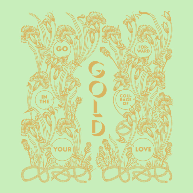 Gold – Go Forward In The Courage Of Your Love Alabaster Deplume-giga Urban Heavy T-shirt by ArikaCastilaw | Artistshot