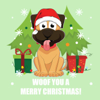 Funny Christmas Santa Dog Woof You A Merry Christmas Novelty Pullover Urban Heavy T-shirt | Artistshot