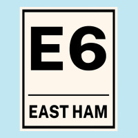 E6 East Ham Postcode United Kingdom Urban Heavy T-shirt | Artistshot