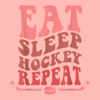 Eat Sleep Hockey Repeat Wavy Stacked Funny Ice Hockey T Shirt Urban Heavy T-shirt | Artistshot