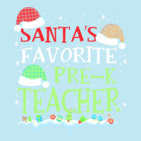 V1 Xmas Santa's Favorite Pre- K Teacher Funny Christmas Gift Urban Heavy T-shirt | Artistshot