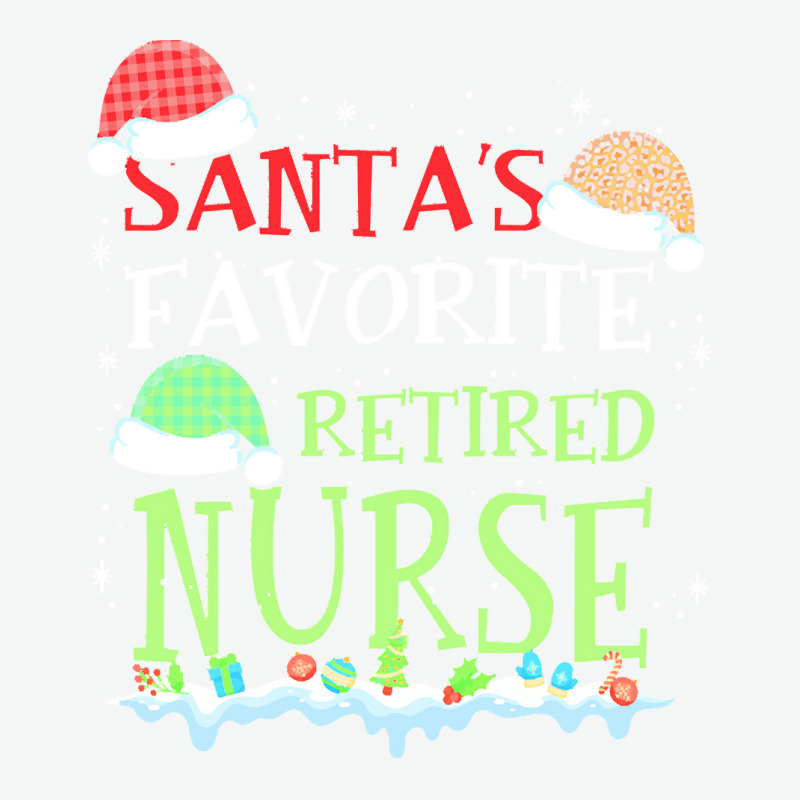 V1 Xmas Santa's Favorite Retired Nurse Funny Christmas Gift Urban Heavy T-shirt | Artistshot