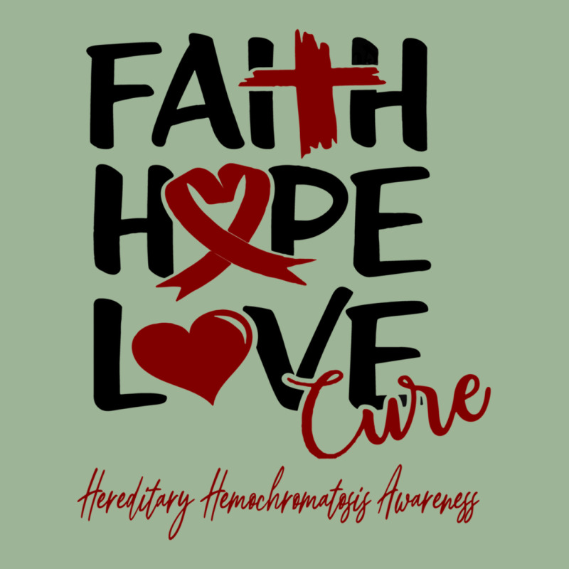 Faith Hope Love Cure Hereditary Hemochromatosis Awareness Urban Pullover Hoodie by JACOBMCCOLLUM | Artistshot