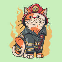 Firefighter Cat Urban Pullover Hoodie | Artistshot