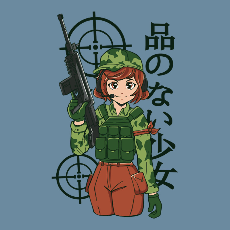 Anime Soldier Girl Urban Pullover Hoodie | Artistshot