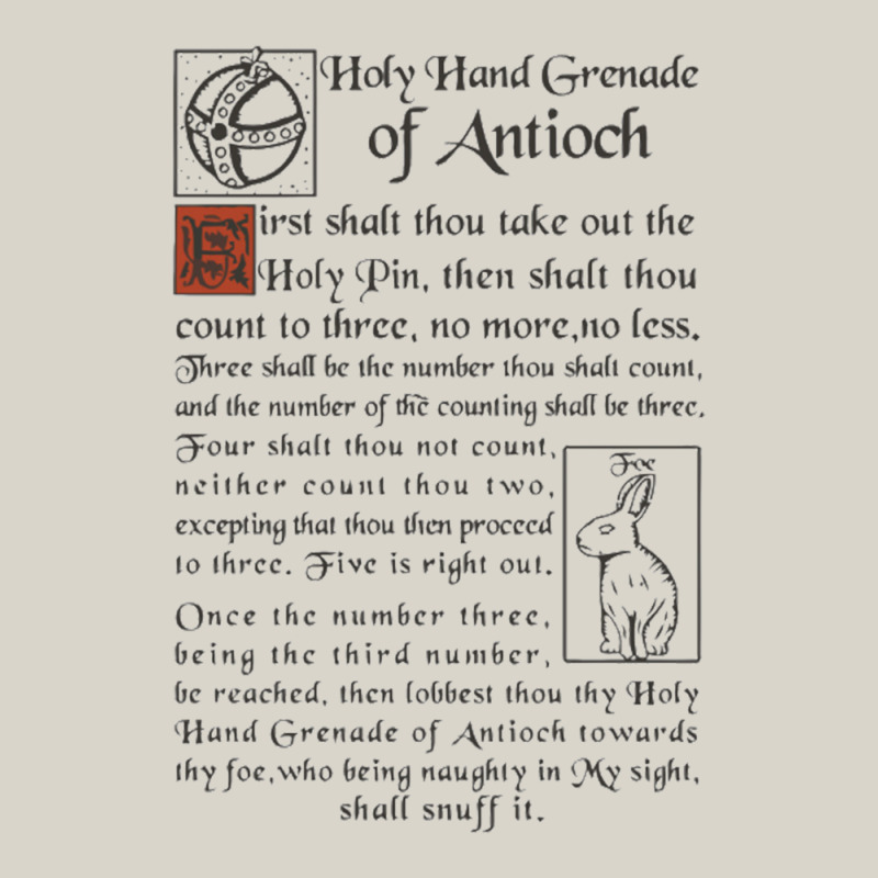 Holy Hand Grenade Script Holy Grail Leatherette Tumbler | Artistshot