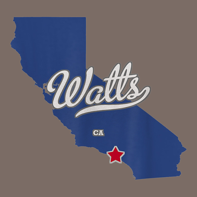 Watts California Los Angeles Ca Map T Shirt Leatherette Tumbler | Artistshot