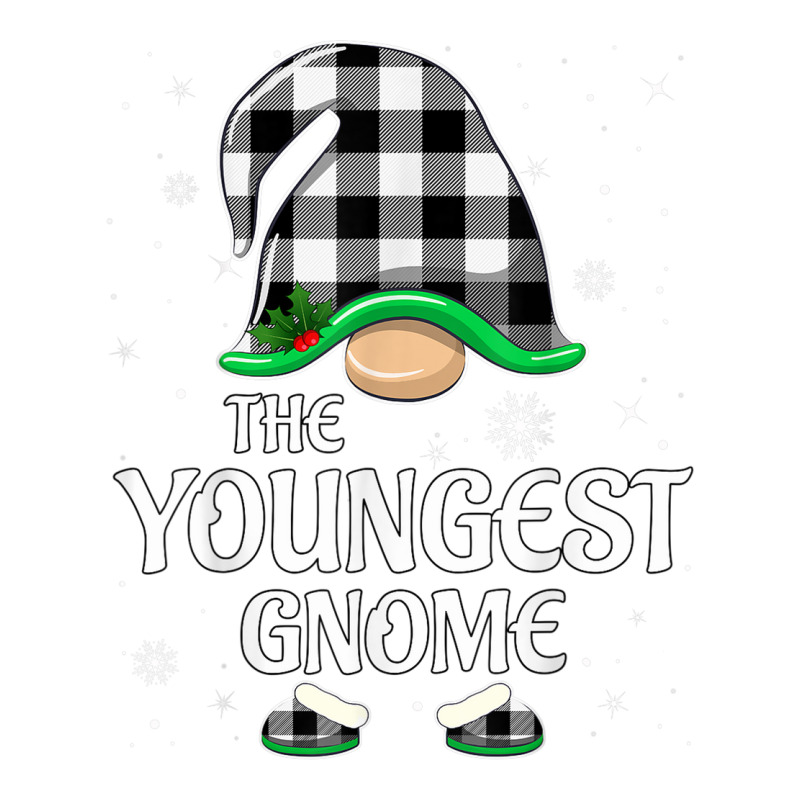 Youngest Gnome Buffalo Plaid Christmas Matching Family Group Bomber Jacket | Artistshot