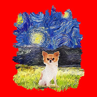 Starry Night Impressionist   Dog Art Chihuahua Bomber Jacket | Artistshot