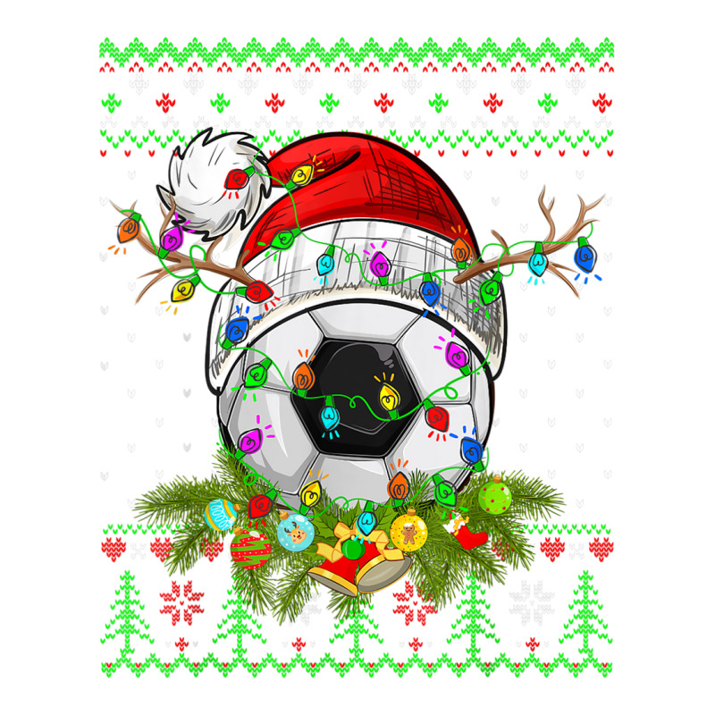 Funny Soccer Sport Ugly Christmas Pajama Lights Xmas Bomber Jacket | Artistshot