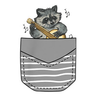 Banjo Instrument Raccoon In Pocket Bomber Jacket | Artistshot