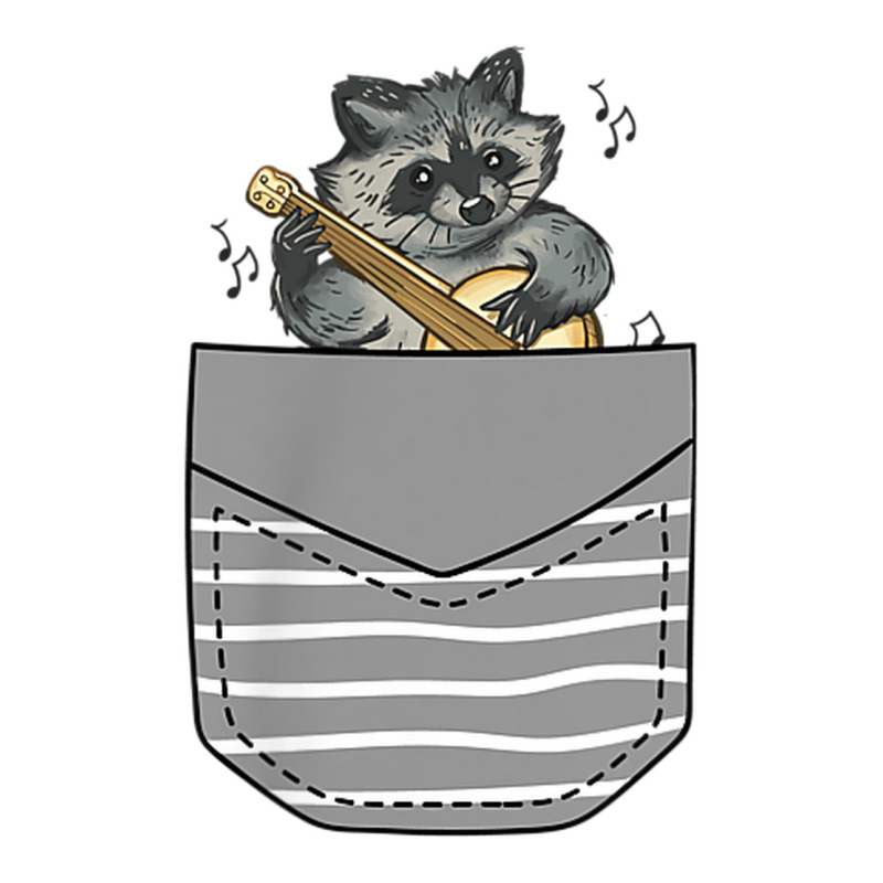 Banjo Instrument Raccoon In Pocket Bomber Jacket | Artistshot