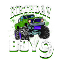 Kids Monster Truck Birthday Boy Is 9 Kids 9th Birthday Car Party Bomber Jacket | Artistshot