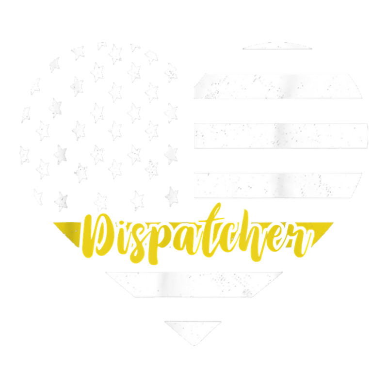 Dispatcher Vintage Heart Thin Yellow Line Dispatch Usa Flag Bomber Jacket | Artistshot