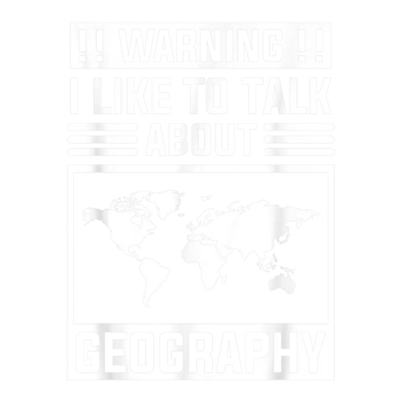 Warning I Like To Talk About Geography Geographer World Map Bomber Jacket | Artistshot