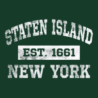 Staten Island New York T Est. 1661 Distressed Visor Hat | Artistshot