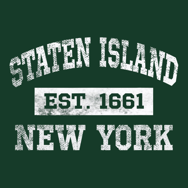 Staten Island New York T Est. 1661 Distressed Visor hat by trokeryth | Artistshot