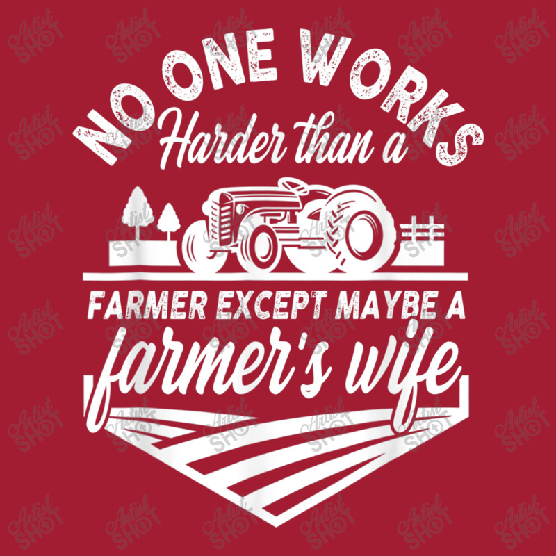 No One Works Harder Than A Farmer Except Maybe Farmer S Wife T Shirt Mesh Back Trucker Hat by Great Tshirt | Artistshot