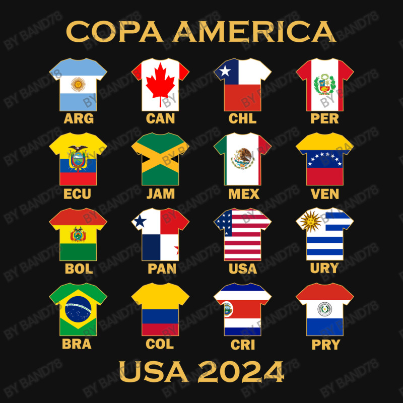 The Super Teams For 2024 Copa America Graphic T-shirt by Band78 | Artistshot