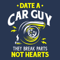 Date A Car Guy They Break Parts Not Hearts Ladies Denim Jacket | Artistshot