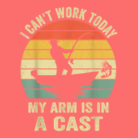 Men Can't Work Today My Arm Is In A Cast Shirt Funny Fishing T Shirt Snapback Trucker Cap | Artistshot