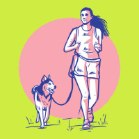 Amazing Woman Running With Her Dog Adjustable Baseball Cap | Artistshot