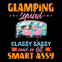 Glamping Squad Classy Sassy And A Bit Smart Assy Cute Flamingo Camping Cropped Sweater | Artistshot