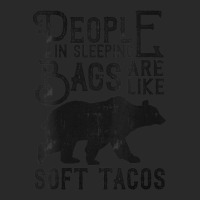 Womens People In Sleeping Bags Are Like Soft Tacos Funny Camping V Nec Adjustable Baseball Cap | Artistshot