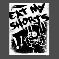 The Simpsons Bart Simpson Eat My Shorts Spray Paint Graffiti Long Slee Adjustable Baseball Cap | Artistshot